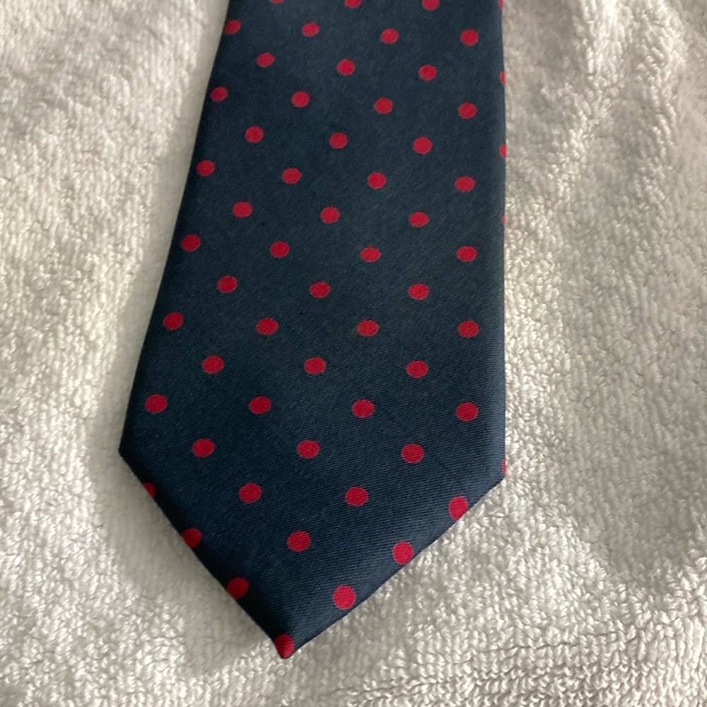 Gant Blue Red Silk Polka Dot Tie